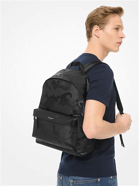 Kent Camouflage Jacquard Nylon Backpack 